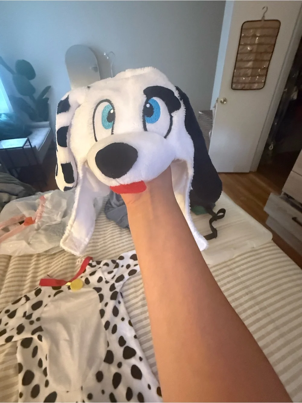 Dalmatian Spot Kids One-Piece costume - White and Black halloween